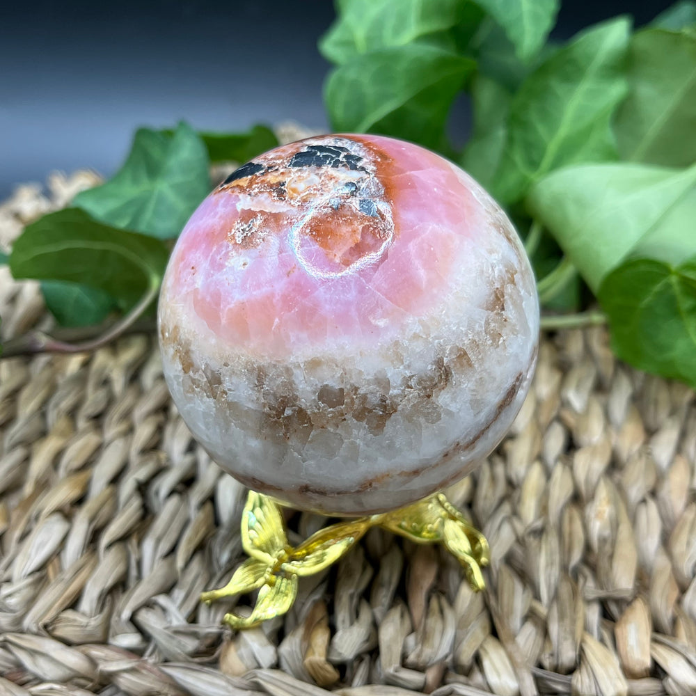Rosa Aragonit Kugel Nr. 3
