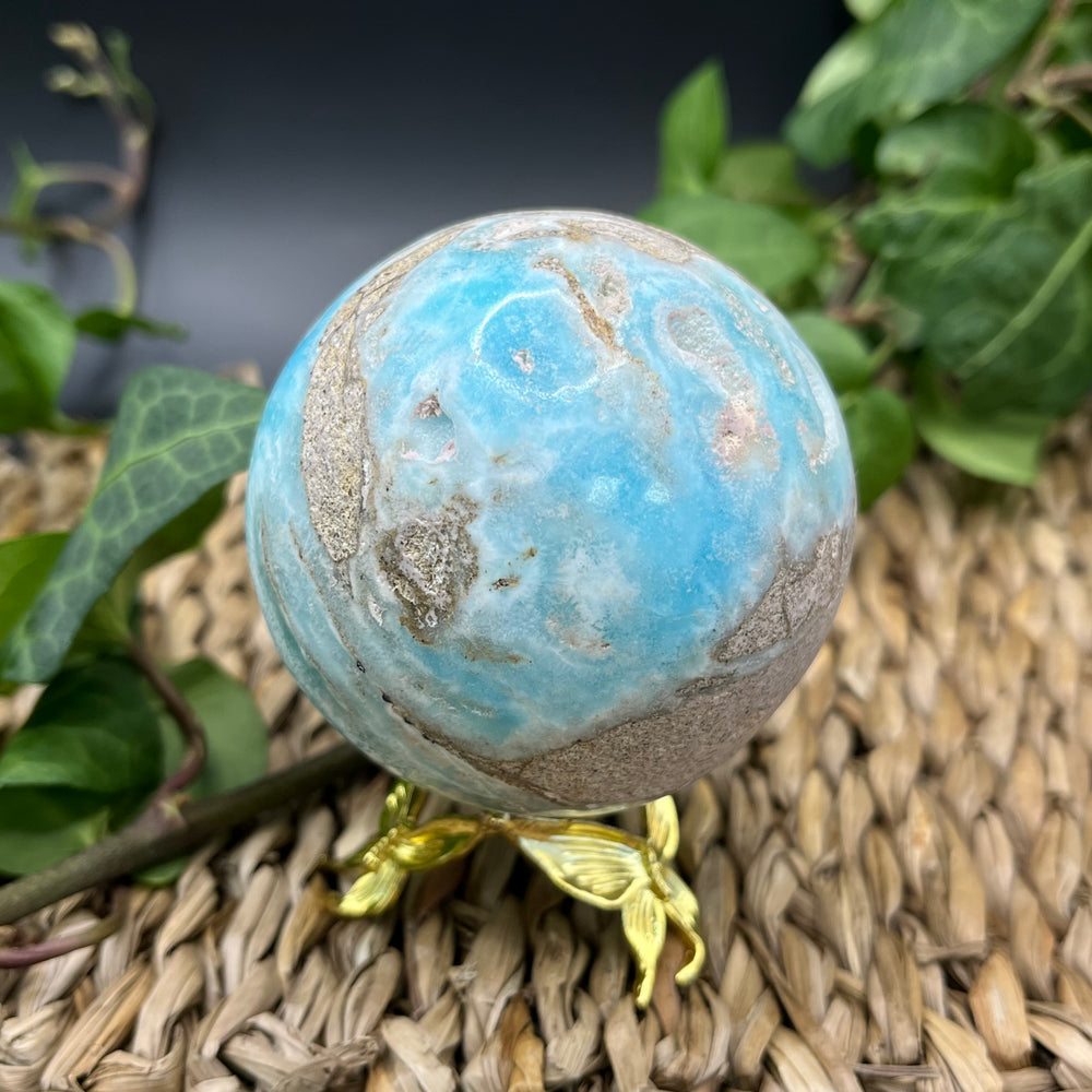 Blauer Aragonit Kugel Nr. 4