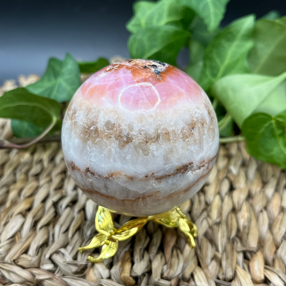 Rosa Aragonit Kugel Nr. 3