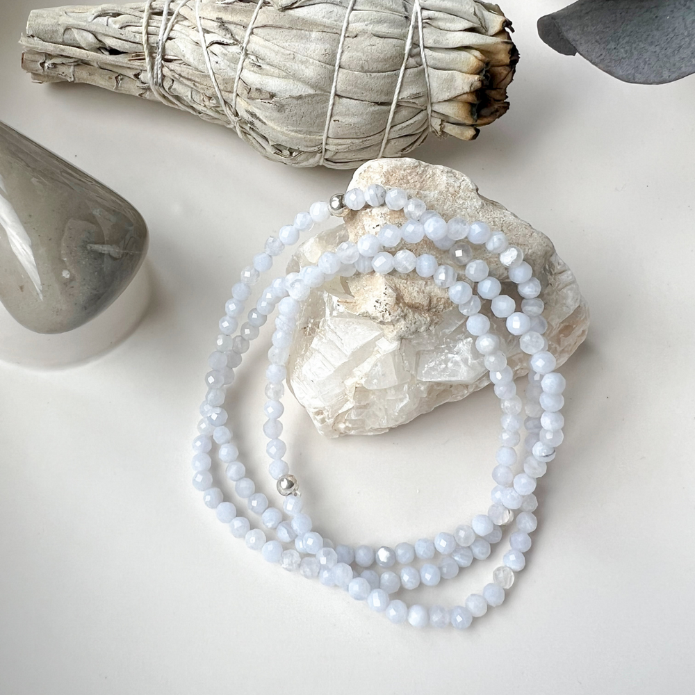 Chalcedon Armband Facettiert