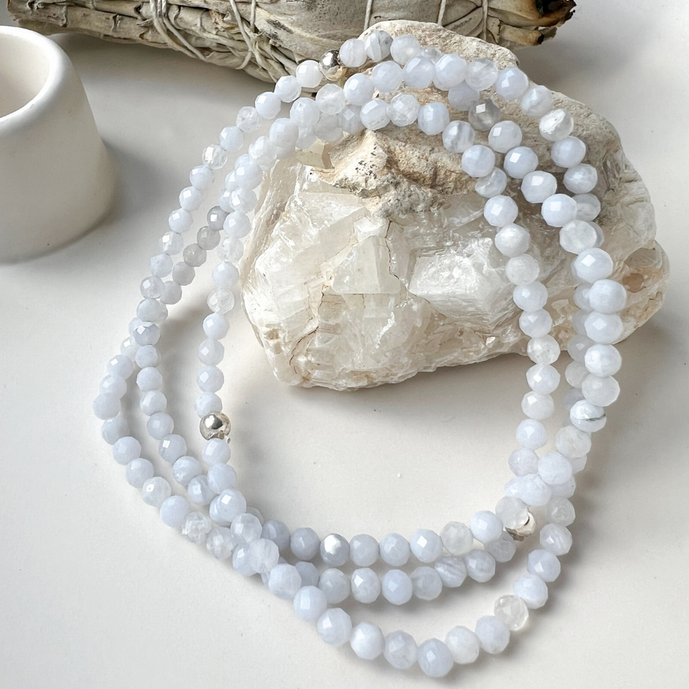 Chalcedon Armband Facettiert