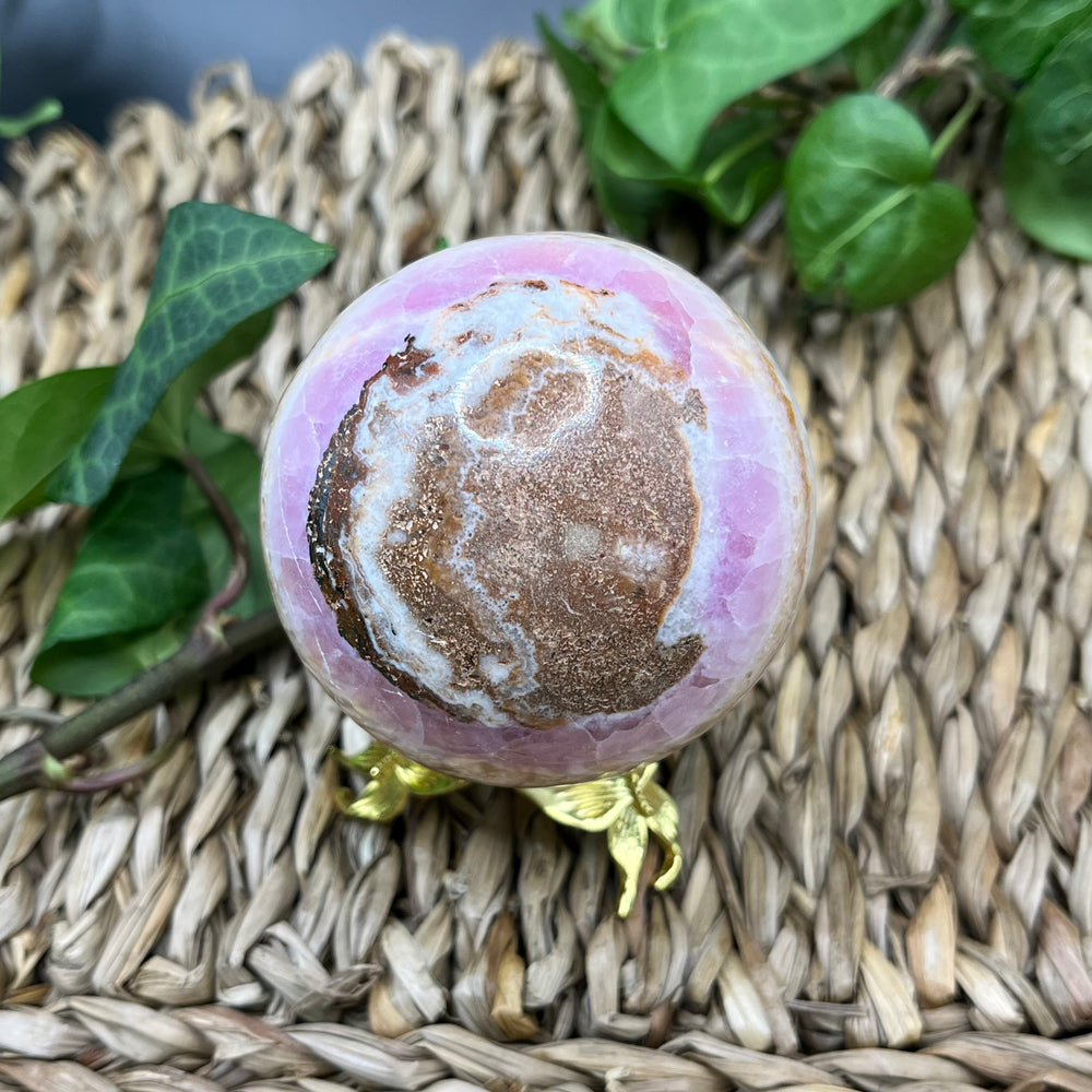 Rosa Aragonit Kugel Nr. 1