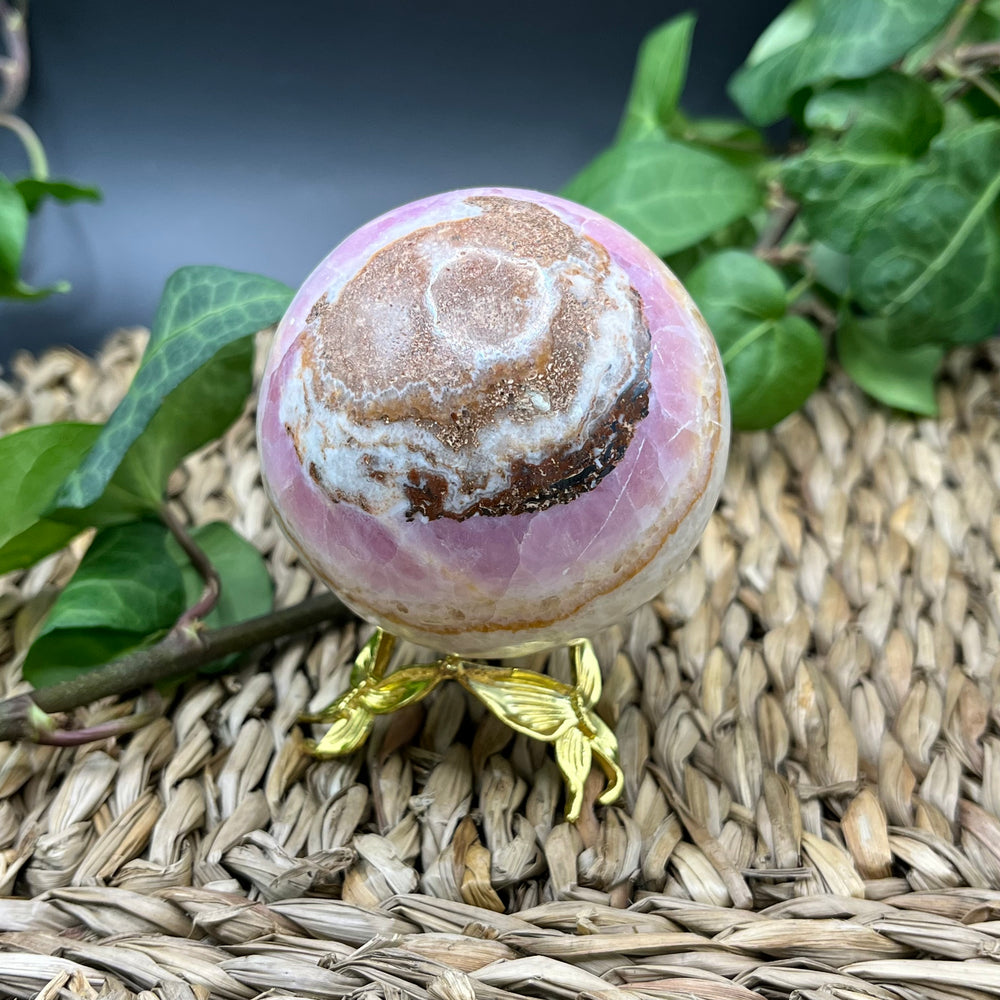 Rosa Aragonit Kugel Nr. 1