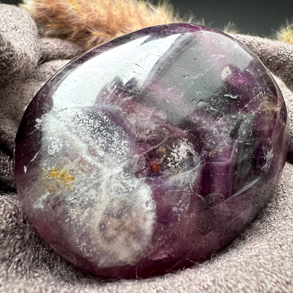 Fluorit Handschmeichler Regenbogenfluorit Handstein Meditation Reiki