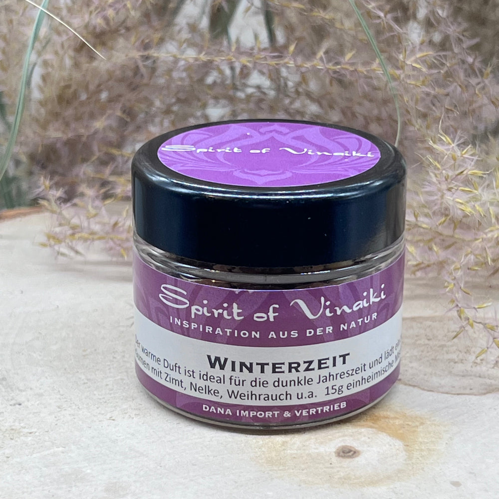 Spirit of Vinaiki Räuchermischung  Winterzeit im Glas