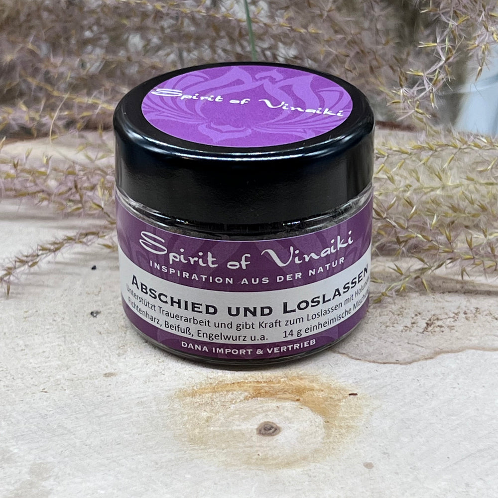 Spirit of Vinaiki Räuchermischung  Abschied und Loslassen im Glas