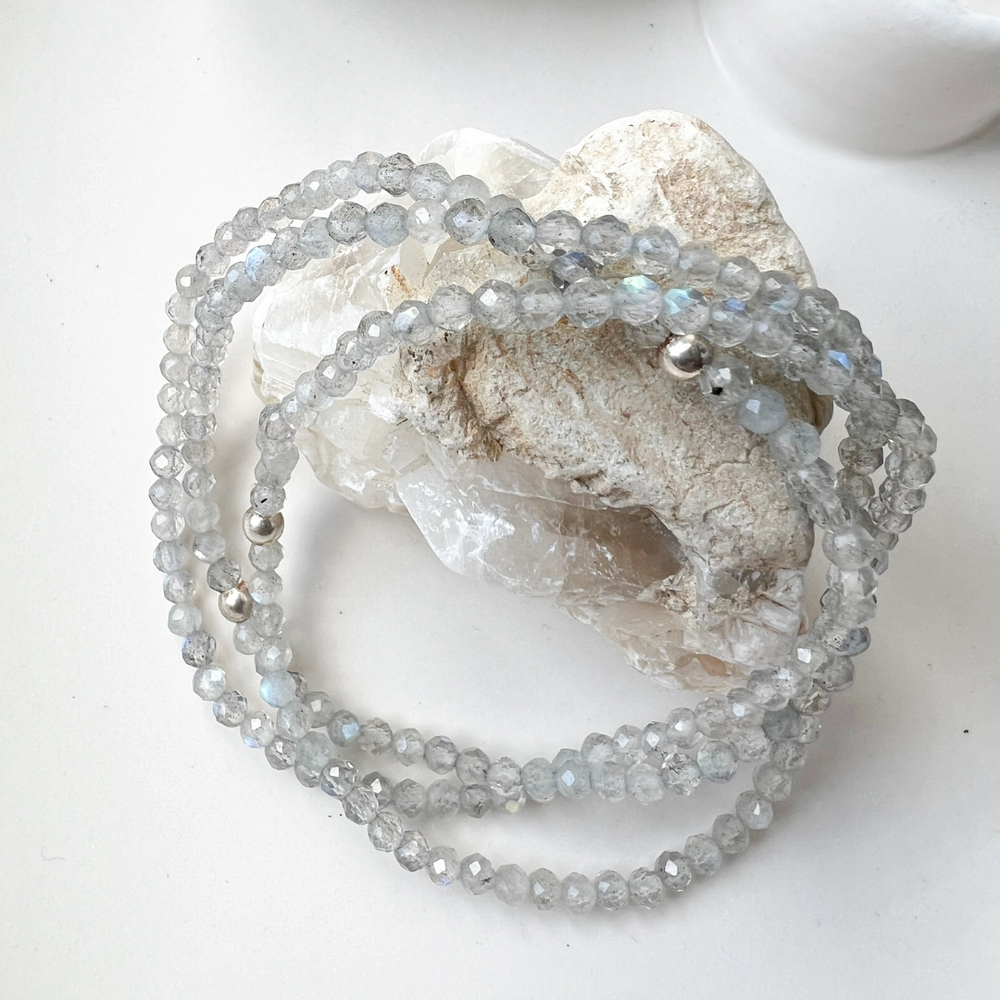 Armband aus Labradorit Facettiert