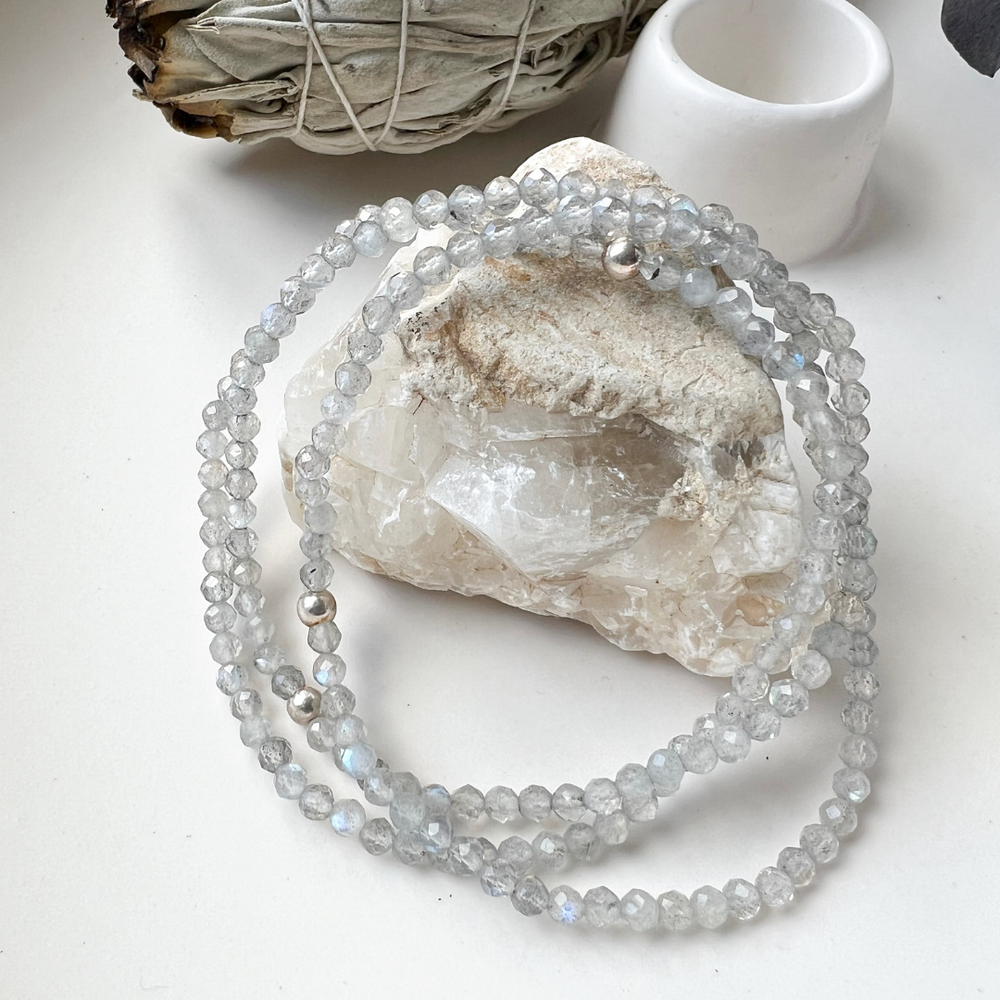 Armband aus Labradorit Facettiert