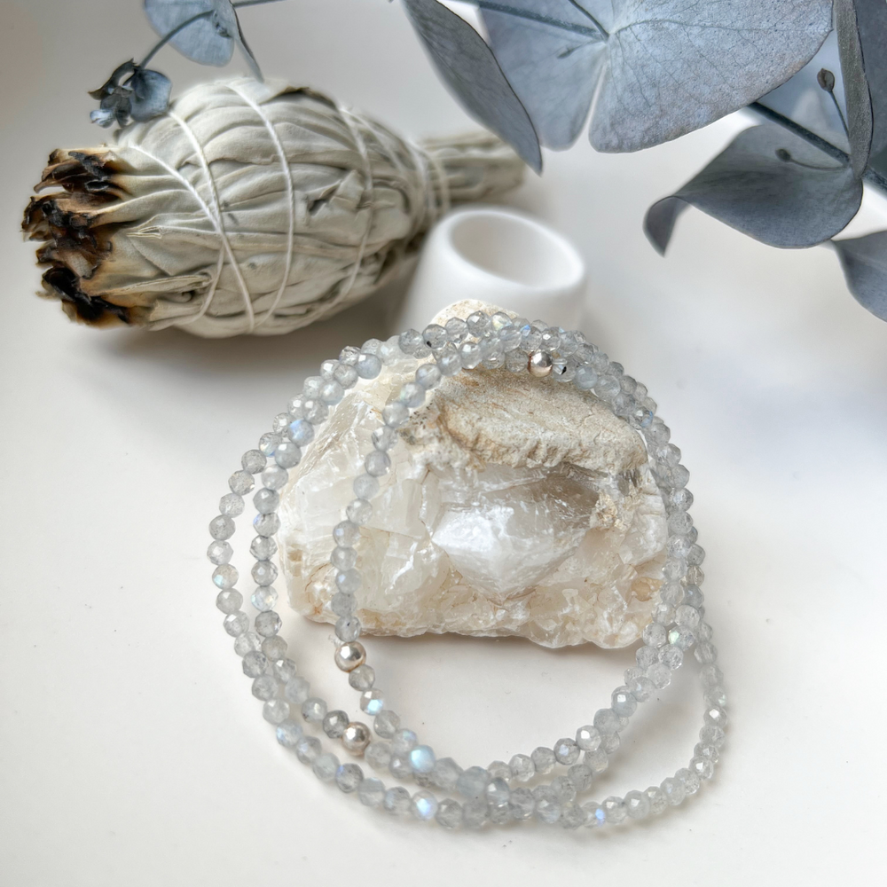 Armband aus Labradorit Facettiert