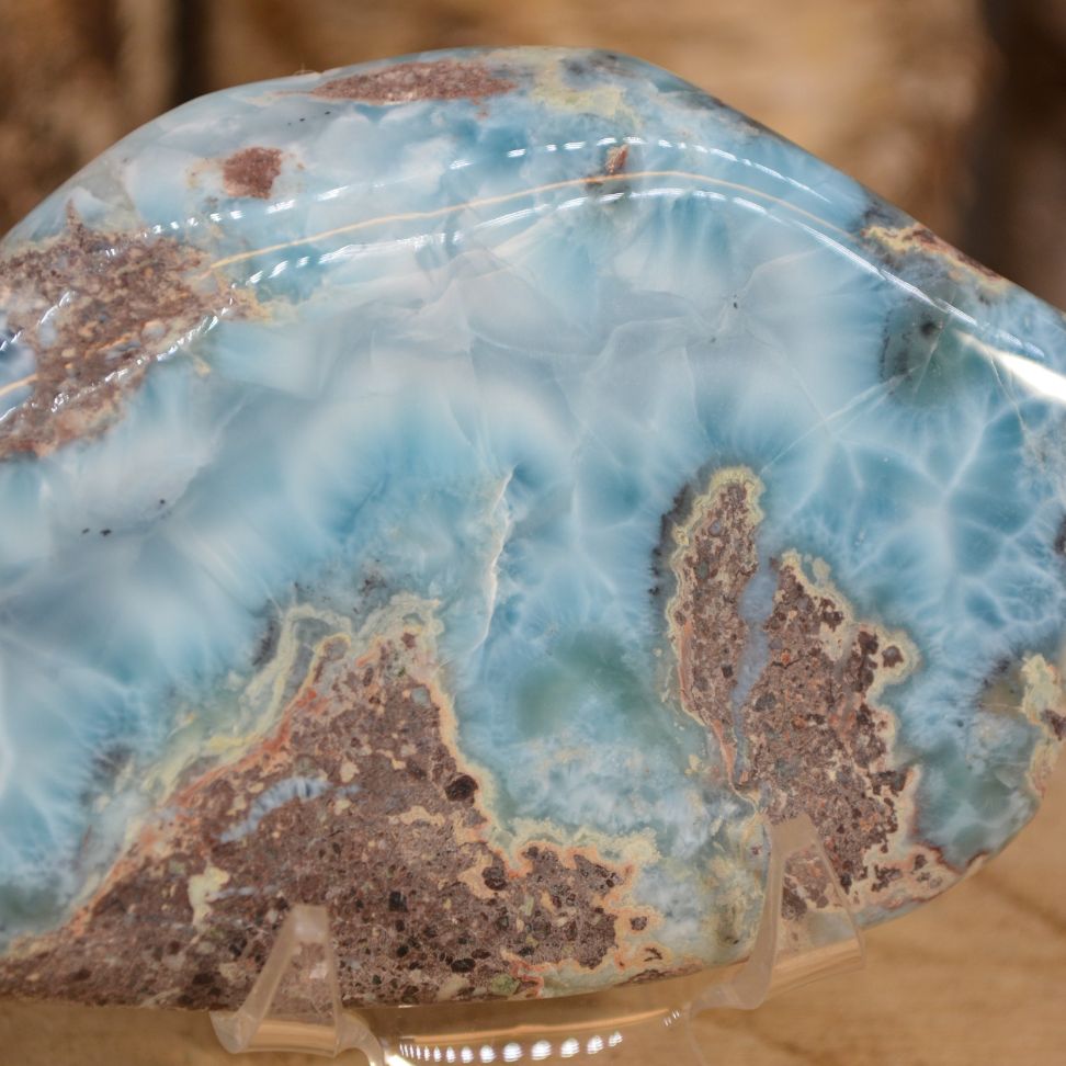 
                  
                    Larimar-Scheibe/Slab
                  
                