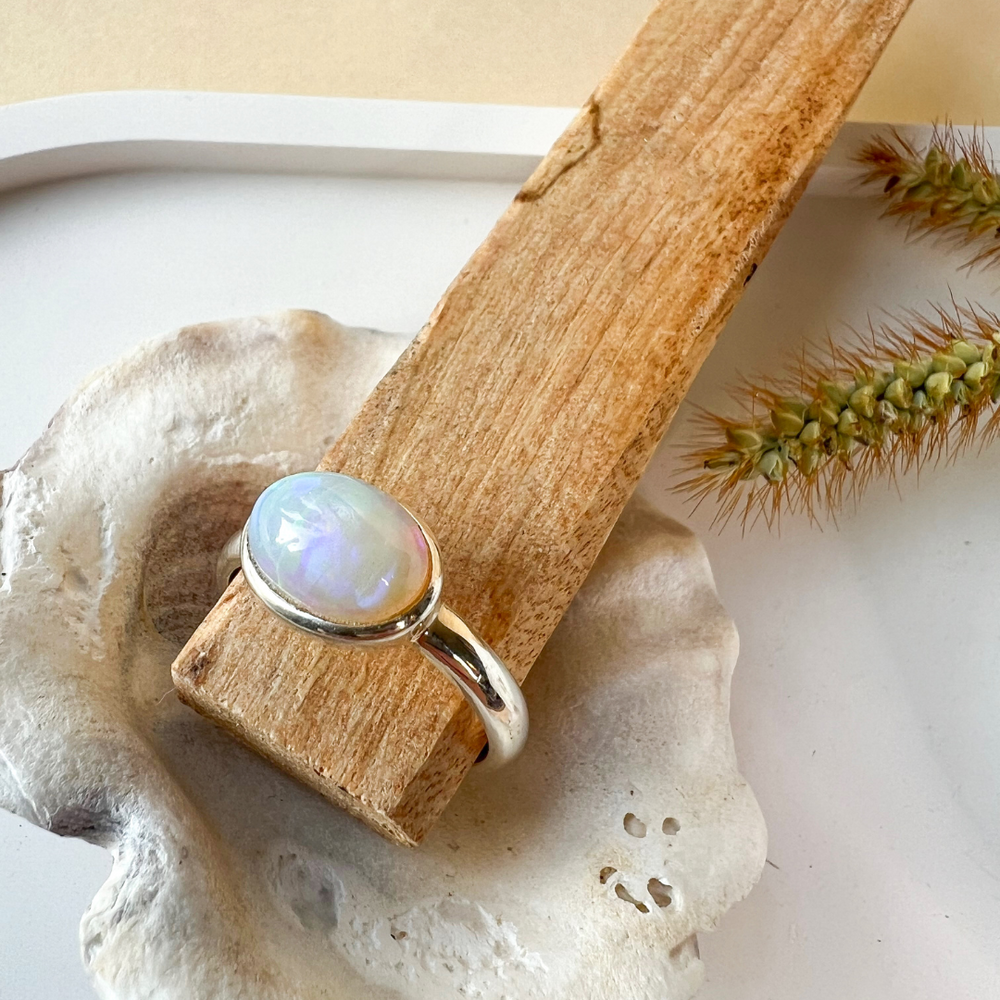 Welo Opal Ring 925 Silber Gr.56