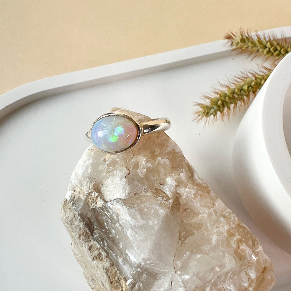 
                  
                    Welo Opal Ring 925 Silber Gr.56
                  
                