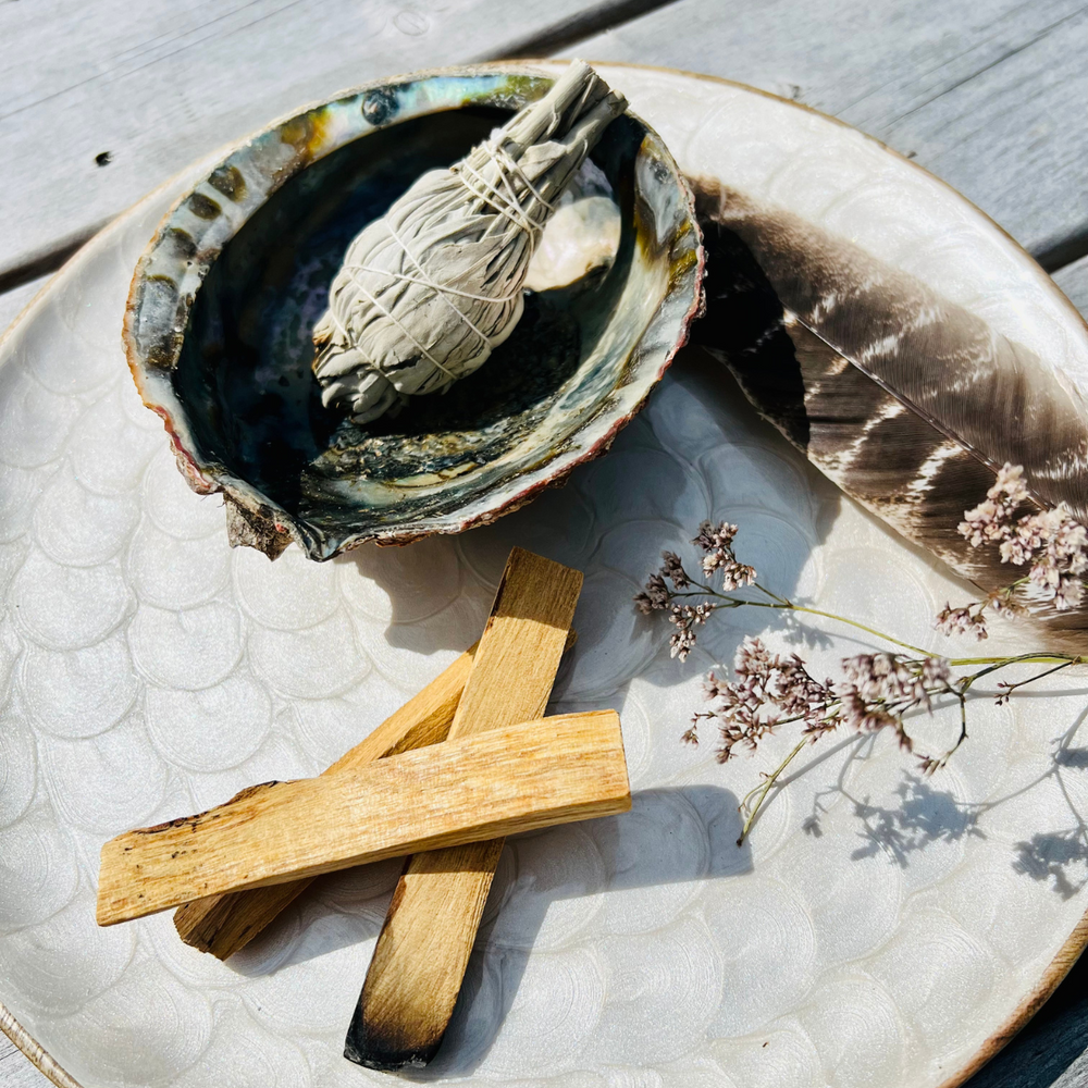 Räucherset mit Abalone Muschel