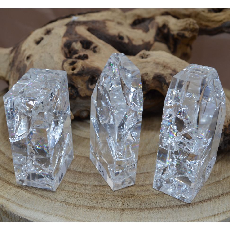 Crackle Quartz Bergkristall Free Form