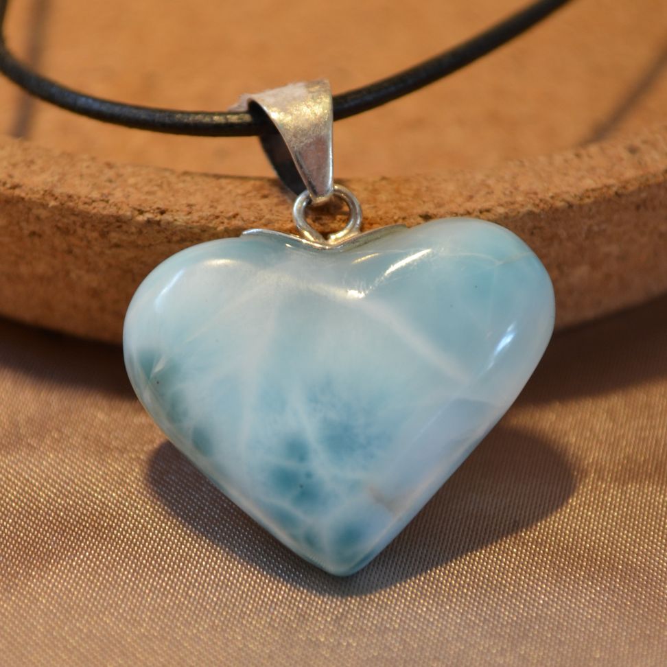 Larimar-Anhänger Herz Nr. 1