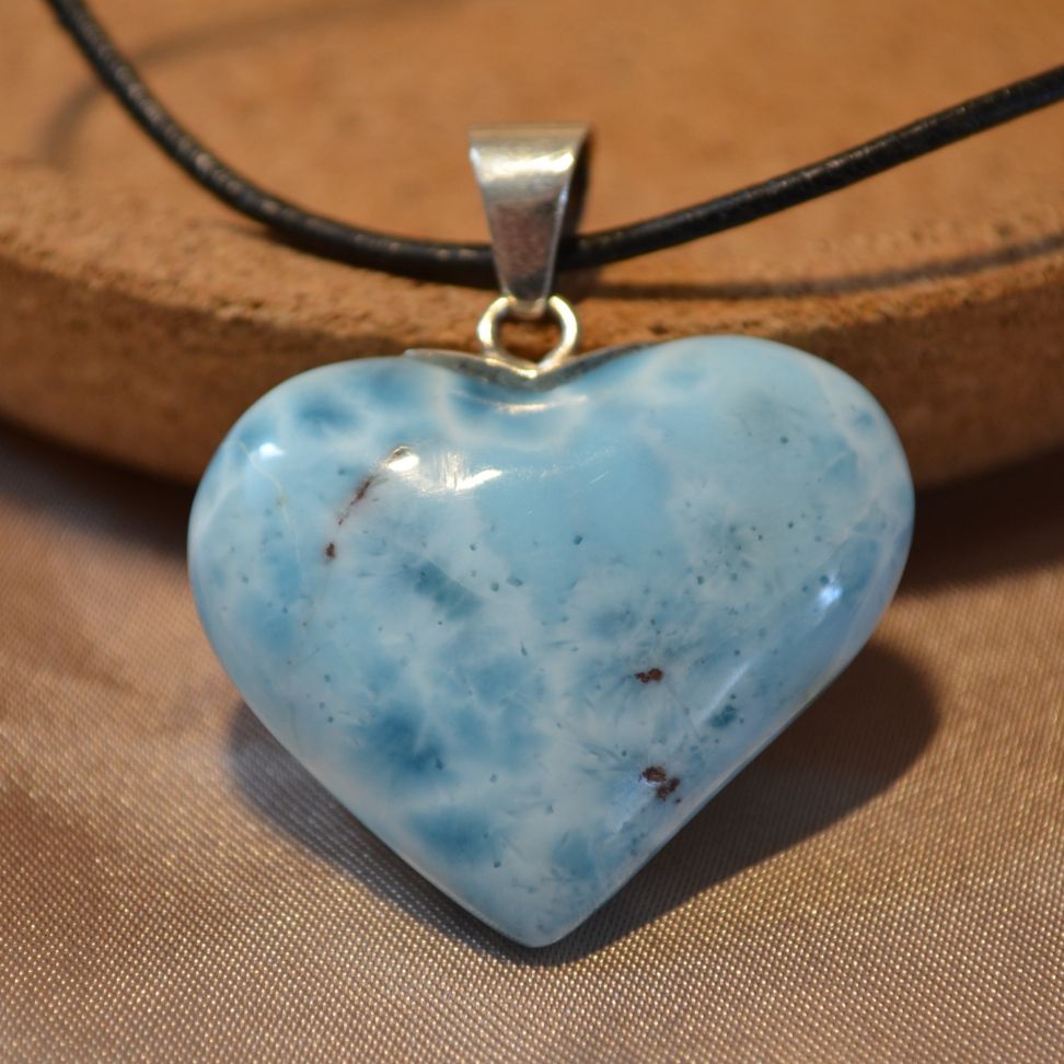 Larimar-Anhänger Herz Nr. 2