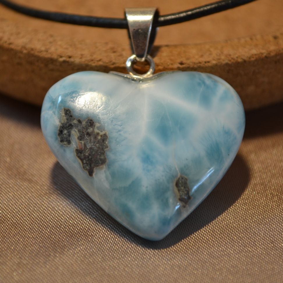 Larimar-Anhänger Herz Nr. 3