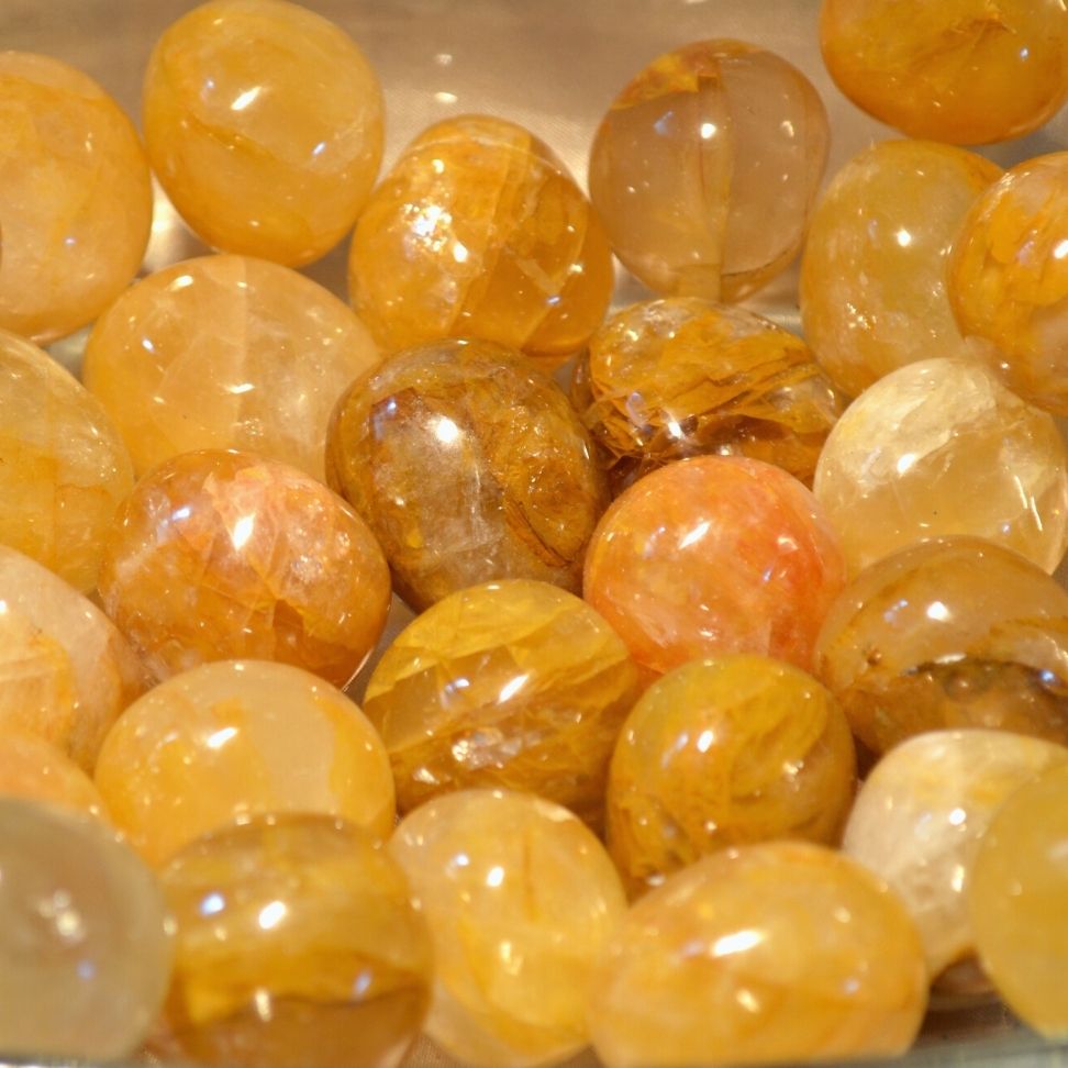 Bergkristall Golden Healer Trommelstein
