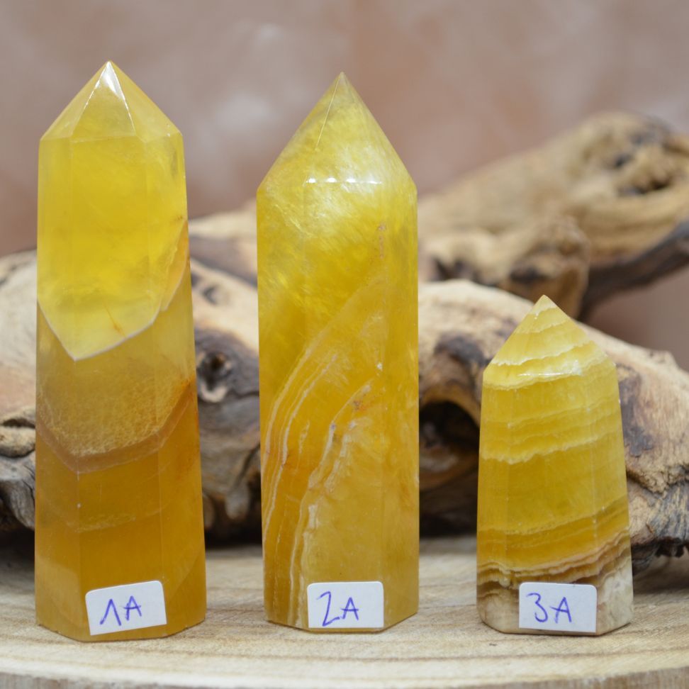 Gelber Fluorit Points