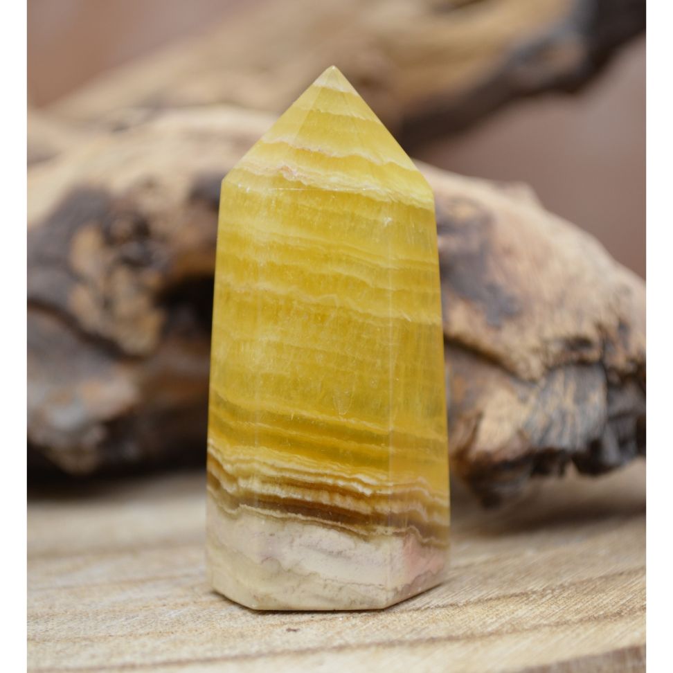 Gelber Fluorit Points